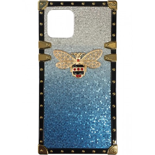 iPhone 13 Pro Max/iPhone 12 Pro Max Glitter Butterfly Case Blue